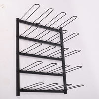 JH-Mech 20 rouleaux de support de stockage mural en vinyle Organisateur de stockage en vinyle Support mural pour magasin d'échantillons Porte-rouleau d'emballage en vinyle