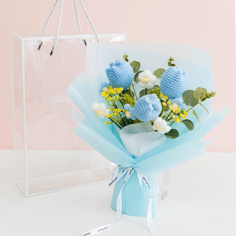 ดอกทิวลิปสีฟ้าไขมันสีฟ้า-ใหญ่