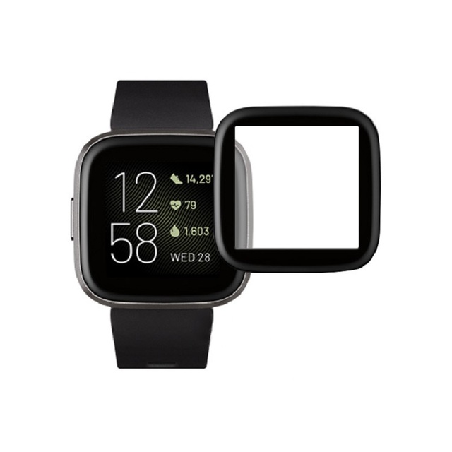 For Fitbit Versa 2 Screen Protector Guard Full Cover Soft Clear PMMA + PC 3D Curved Edge Protective Film
