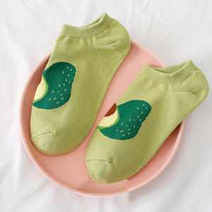 <span class=keywords><strong>Calcetines</strong></span> cortos bonitos personalizados <span class=keywords><strong>calcetines</strong></span> tobilleros invisibles de mujer de frutas de dibujos animados - Product Image 4