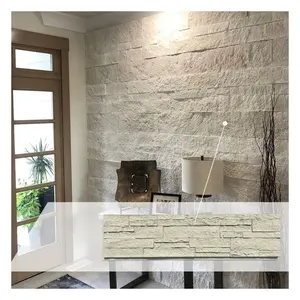 Hot Sale 3D Polyurethane PU Faux Artificial Culture Stone Exte For Home Decoration