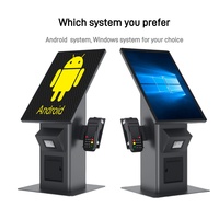 Appareil à écran tactile Terminal automatisé Machine interactive Système de commande numérique Paiement par menu Kiosque de service libre-service