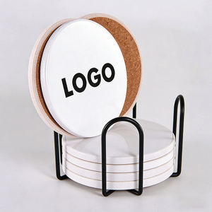 Ceramic <b>Coasters</b> Custom Logo Marble Heat Insulating Mat <b>Drink</b> <b>Coasters</b> for Bar, Beer, Coffee and Home Decor - Product Image 5