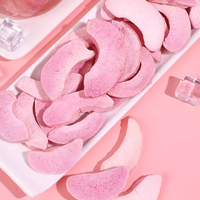 Fabrikant's Rechte Fruitcrisps Vriesgedroogde Perzik