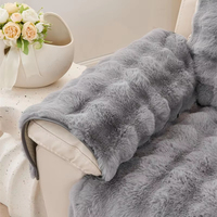 Housse de fauteuil inclinable 1 place en peluche épaisse, antidérapante, douce, pour fauteuil relaxant, usage domestique