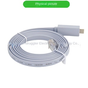 Console USB Type-C Ligne de débogage 3A Charge rapide USB RJ45 RS232 Commutateur Routeur Ligne série pour téléphone portable Ordinateur Matériau PVC - Product Image 5