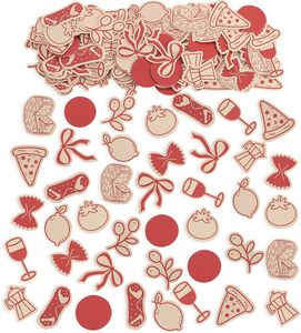 Confeti That's Amore - Confeti de Cristal para Vino con Forma de <span class=keywords><strong>Pizza</strong></span> y Lazo Dulce para Despedida de Soltera, Compromiso, Boda, Aniversario, Cena, Accesorios para Fotos - Product Image 1