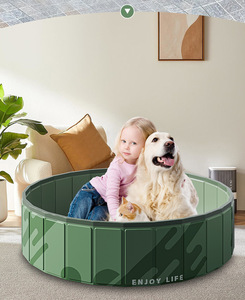 <span class=keywords><strong>Piscine</strong></span> <span class=keywords><strong>pour</strong></span> chiens, <span class=keywords><strong>piscine</strong></span> <span class=keywords><strong>pour</strong></span> enfants en plastique dur et pliable <span class=keywords><strong>pour</strong></span> grands chiens Portable Pet Doggie Wading Swimming Outdoor and Indoor - Product Image 4