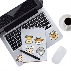 50 Piezas de Adhesivos Decorativos para Teléfono con Diseño de Animales en Scooter, Colección 2, Impresión Artesanal, PVC Impermeable, Venta al Por Mayor - Product Image 1