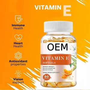 Capsules d'huile de vitamine E végétaliennes OEM pour la croissance des cheveux et des ongles, renforcement de l'immunité pour adultes - Complément alimentaire - Product Image 2
