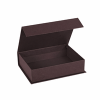 Petite boîte cadeau en carton rigide biodégradable avec impression offset à feuille d'argent et revêtement UV pour parfums, chaussettes, fourrures