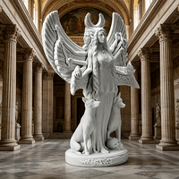 Grande statue de la déesse grecque Hécate, statue en marbre blanc sculptée à la main pour la décoration de villa