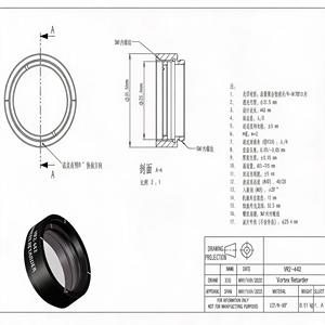 แผ่นเวฟเพลทโพลีเมอร์วอร์เท็กแบบครึ่งคลื่น LBTEK VR2-442 True Zero Order ขนาด 442 นาโนเมตร  ชนิดคริสตัลเหลว LCP BK7 SM1 พร้อมเลนส์ท่อแบบออปติคอล OAM - Product Image 5