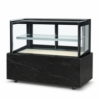 Vitrine à gâteaux en verre transparent (style japonais à 2 étages)