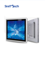 PC Panel Industri All-in-One 21,5 Inci IP65 Layar Sentuh Kapasitif 10 Titik Anti-Vandalisme I3 Embedded Win7/8/10 Linux CE Stok Tersedia