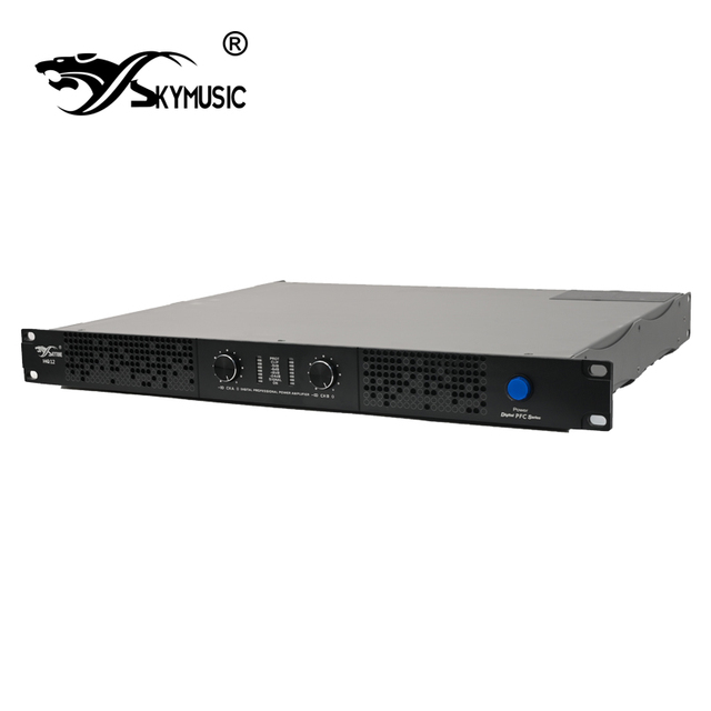 1200W 2 Channel Digital Power Amplifier Class D Professional Audio Amplifier 1U Amp for KTV