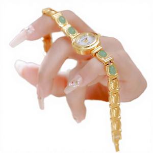 BS Bee Sister 1685 Luxury Ladies Cartoon Simple <b>Pearl</b> Jewelry <b>Watch</b> Women Gold Rose Quartz Stainless Steel Band Water Resistant - Product Image 4