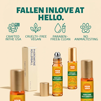 Parfum liquide roll-on 10 ml sans alcool, senteur fraîche, longue tenue, vaporisateur, mini flacon portable pour les voyages et les déplacements