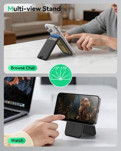 Cartera <span class=keywords><strong>Magsafe</strong></span> para Tarjetas de Crédito para iPhone Serie 17/16/15/14/13/12 con Bloqueo RFID, Material PU, Soporte Magnético - Product Image 5