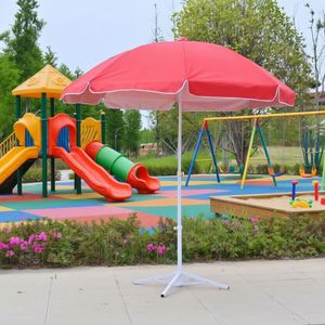 1.3m Windproof Shade Umbrella Silver Coating UPF50+ UV Protection Height Adjustable Aluminum Stand <b>Garden</b> Beach Patio Parasol - Product Image 1