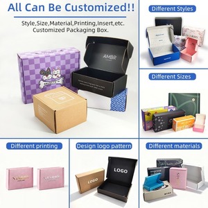 Color printed corrugated cardboard, foldable kraft <b>paper</b> <b>packaging</b>, shoe boxes can be customized according to needs - Product Image 4