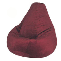 Einzigartiger Dreieck-Sitzsack für Draußen Modernes Limettenfarbenes Polystyrol-Perlen Stoff-Sofa Wohnzimmermöbel