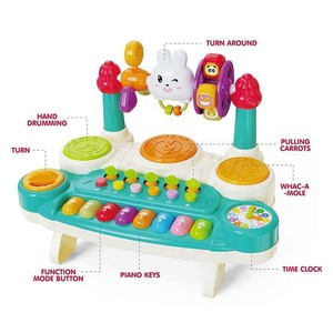Teclado electrónico para niños, juguete multifunción, tambor de Piano, juego de instrumentos musicales para bebé, juguete - Product Image 3