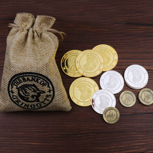 Halloween Magic College <span class=keywords><strong>Harry</strong></span> y <span class=keywords><strong>Potter</strong></span> Gringotts Wizarding Bank Moneda de oro con monedero - Product Image 6