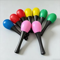 Wholesale Mini Plastic Maracas Percussion Instrument Accessory for Early Education, Musical Shaker Rattle for Party