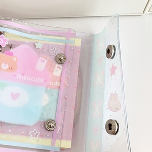 Carpeta Personalizada de 5 Anillos, Agenda M5, Cuaderno KPOP, Carpeta Transparente de PVC con Hojas Sueltas, Bolsa para Tarjetas - Product Image 6