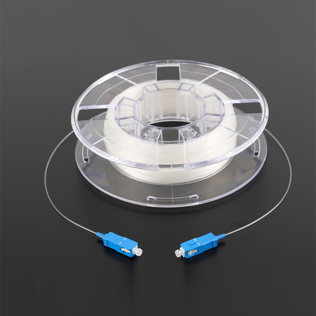 Transparent Fiber Optic Cable 0.9/2*3mm Customizable Invisible Fiber SM 1KM/2KM Invisible Patch Cord