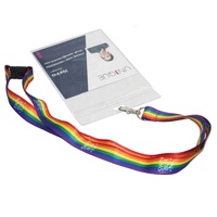 Porte-clés brodé de logo tissé personnalisé avec crochet d'aigle noir Cordon rond pour téléphone Polyester