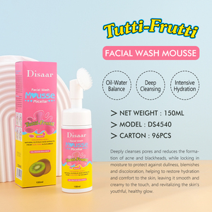Disaar - Mousse Limpiador Facial Micelar con 4 Tipos de Frutas, Ácido Hialurónico, Limpieza Profunda, Hidratación Intensiva, Refrescante, en Formato Grande - Product Image 2