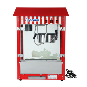 Machine à pop-corn automatique commerciale-Big Bambino Machine à pop-corn classique avec bouilloire de 8 onces avec <span class=keywords><strong>masque</strong></span> facial Hawke <span class=keywords><strong>rouge</strong></span> - Product Image 1