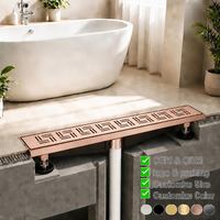 Drain de sol linéaire moderne en acier inoxydable pour salle de bain, baignoire, balcon, sous-sol – Vente chaude OEM ODM Usine CE
