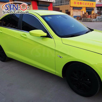 Film adhésif super brillant rouge vif effet cristal SJ-07 pour voiture, fabriqué en Chine, pour changement de couleur et habillage.