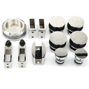 Une <span class=keywords><strong>porte</strong></span> coulissante et un panneau fixe noir mat pour 5/16 "à 3/8" (8 à 10mm) <span class=keywords><strong>Kit</strong></span> <span class=keywords><strong>de</strong></span> rouleaux <span class=keywords><strong>de</strong></span> <span class=keywords><strong>porte</strong></span> coulissante en verre <span class=keywords><strong>de</strong></span> <span class=keywords><strong>douche</strong></span> - Product Image 2