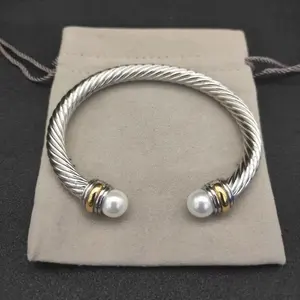 <span class=keywords><strong>Bracelet</strong></span> torsadé en <span class=keywords><strong>fil</strong></span> <span class=keywords><strong>fin</strong></span>, prix de gros, pour hommes et femmes, <span class=keywords><strong>bracelet</strong></span> en argent sterling 925 pour femmes et hommes - Product Image 6