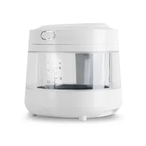 Panela de arroz de vidro antiaderente saudável e fácil de usar, fogão a vapor 24 horas, com logotipo OEM, 3L, 600w, inteligente, para uso doméstico