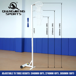 Cạnh tranh chuyên nghiệp của phụ nữ freestanding netball bài Chất lượng cao có thể điều chỉnh di chuyển reboundless bóng rổ đứng - Product Image 2