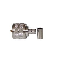 Connecteur coaxial en laiton à faible perte UHF-SL16-J4D, connecteur RF UHF mâle pour câble RG59 240
