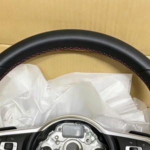 Volant en cuir noir pour Volkswagen Glotion <span class=keywords><strong>GTE</strong></span> R Pol Passat B8 <span class=keywords><strong>Golf</strong></span> MK 6 7 7.5 GTI GTD R Polo Voiture de sport - Product Image 4