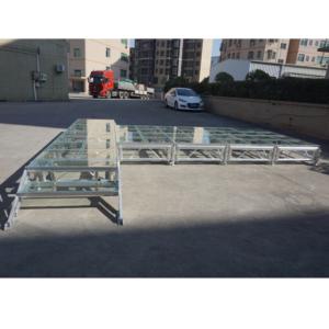 Plataforma de escenario con acabado de plexiglás de aluminio de 4x4 pies, escenario moderno - Product Image 3