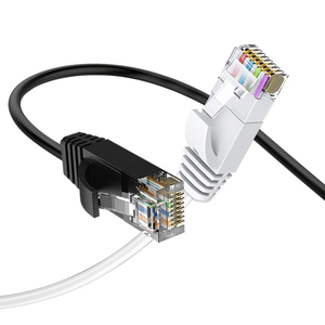 สายแพทช์ OEM Ultra Slim UTP CAT6A ขนาด 28AWG หุ้ม PVC แบบใส RJ45 ยาว 1 เมตร สายแพทช์แบบไม่มีฉนวนป้องกัน ประเภท CAT6/CAT5E - Product Image 1