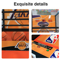 Machine de jeu d'arcade de basketball à pièces d'usine, machine de jeu d'arcade de basketball de rue pliable commerciale