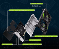 Placa Gráfica RTX 5050 NEBULA OC 8GB GDDR6 com Ventilador, PCI Express 4.0, Componentes de Hardware para Computador Desktop Gaming