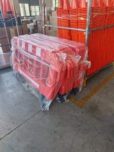 Barrière de circulation réutilisable anti-impact haute visibilité, barrière d'eau en plastique moulée par soufflage pour la sécurité routière, Water Horse Aroad TIB80144 - Product Image 6