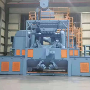 Große Industrielle Rahmen-Rotations-Sandstrahlmaschine mit Förderband für Oberflächenbehandlung von Gussstücken - Product Image 2