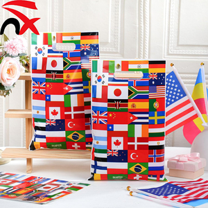 Borse Regalo con Bandiere Internazionali all'Ingrosso con Manici, Forniture per Feste in Plastica per Eventi Sportivi e Celebrazioni - Product Image 3