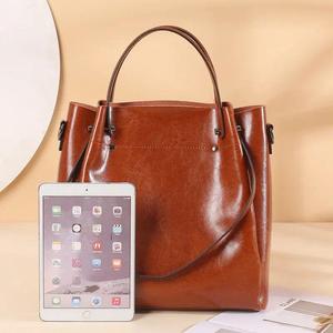 Sacs à main AndoBag pour femmes, en cuir de vache véritable, grande capacité, sac bandoulière, sac à main tendance pour les trajets quotidiens, 2107 - Product Image 3